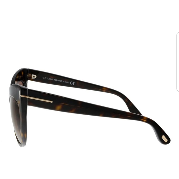 New TOM FORD Nika Sunglasses Havana Brown - Picture 2 of 8